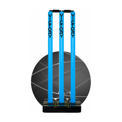 VICTORY Heavy Plastic Cricket Stumps Set(Blue)