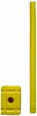 VICTOO Heavy Quality Plastic wicket-113(Yellow)