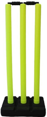 Forgesy Cricket Stump, Plastic Wickets, Stump Set (Yellow, Black)(Yellow)
