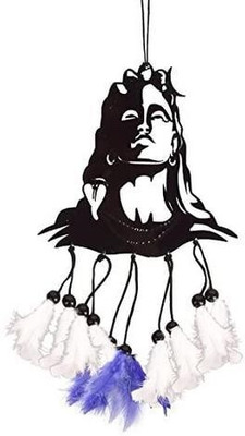 Dhyani Fashion adiyogi_blue_white Car Hanging Ornament(Pack of 1)