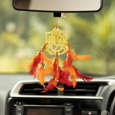 DULI HANGING GANESH RED & ORANGE Car Hanging Ornament(Pack of 1)