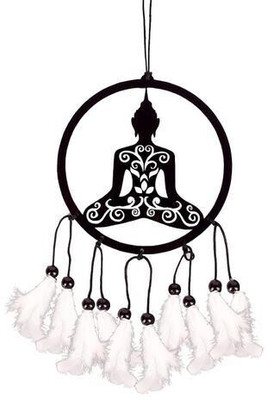 Dhyani Fashion Budha_white Car Hanging Ornament(Pack of 1)