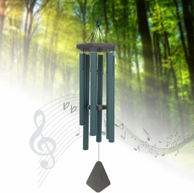 DECOTRICK Aluminium Wind Chime (Forest Green, 42 Inches) Aluminium Windchime(40 inch, Green)