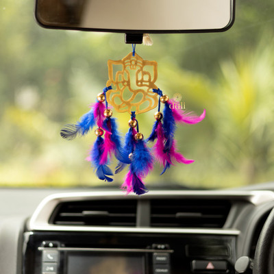 DULI HANGING GANESH BLUE & PINK Car Hanging Ornament(Pack of 1)