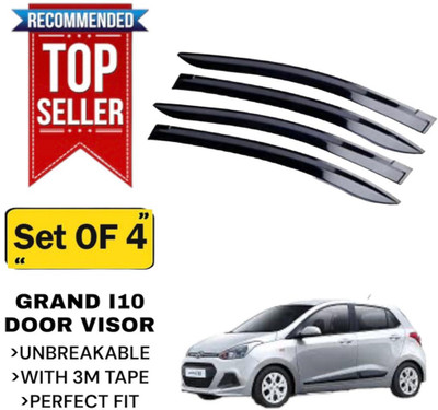GENFRIDD For Non-convertibles Front Wind Deflector(Tinted Hyundai Grand i10)