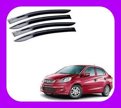 ANiiTEK For Front, Rear Wind Deflector(Tinted Honda Amaze E Petrol)