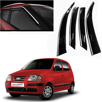 Ds enterprise For Non-convertibles Front, Rear Wind Deflector(Tinted Hyundai Santro)