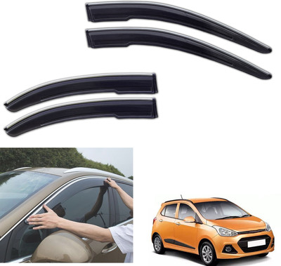 motobridge For Non-convertibles Front, Rear Wind Deflector(Tinted Hyundai Grand i10)