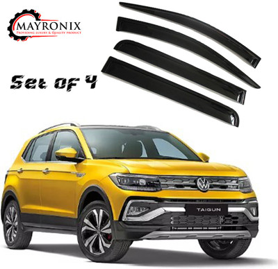 Mayronix For Non-convertibles Front, Rear Wind Deflector(Clear Volkswagen Taigun)