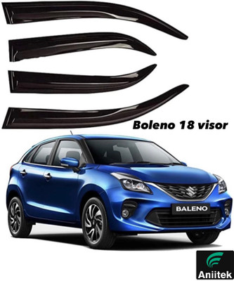 ANiiTEK For Non-convertibles Rear, Front Wind Deflector(Tinted Maruti Baleno)