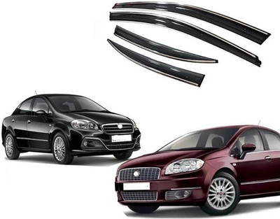 motobridge For Non-convertibles Rear, Front Wind Deflector(Clear Fiat Linea)