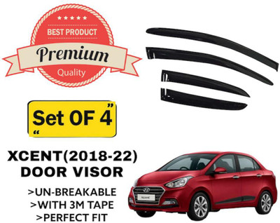 Dylon For Non-convertibles Front Wind Deflector(Tinted Hyundai Xcent)