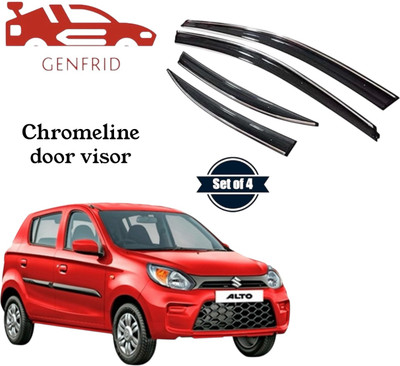 GENFRID For Non-convertibles Front Wind Deflector(Tinted Maruti Alto 800)