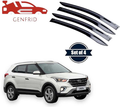 GENFRID For Non-convertibles Front Wind Deflector(Tinted Hyundai Creta 1.6 E)