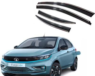 Auto E-Shopping For Front, Rear Wind Deflector(Tinted Tata Tiago)