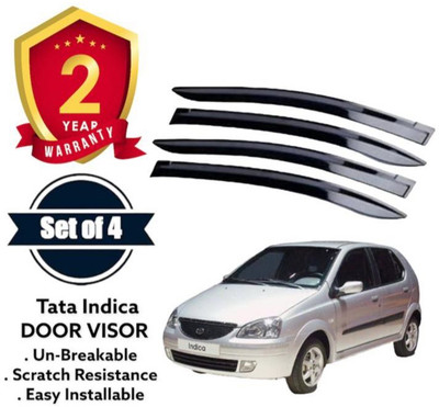 VIZOLT For Non-convertibles Front Wind Deflector(Tinted Tata Indica)