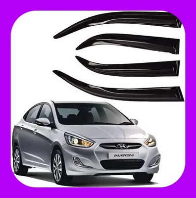 ANiiTEK For Non-convertibles Front, Rear Wind Deflector(Tinted HYUNDAI Verna)