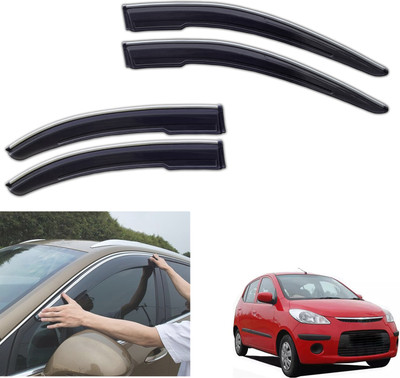 PEEPS STORE For Non-convertibles Front, Rear Wind Deflector(Tinted Hyundai i10)