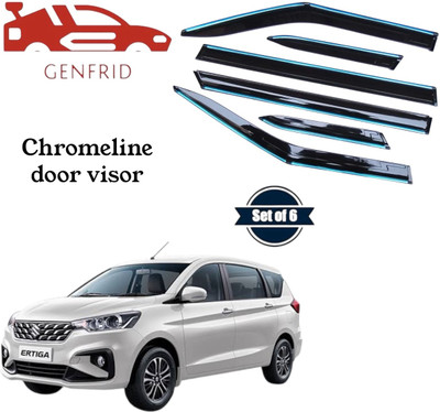 GENFRID For Non-convertibles Rear, Front Wind Deflector(Tinted Maruti Ertiga LXI)
