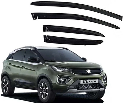 Kunj Autotech For Non-convertibles Front, Rear Wind Deflector(Tinted Tata Nexon)