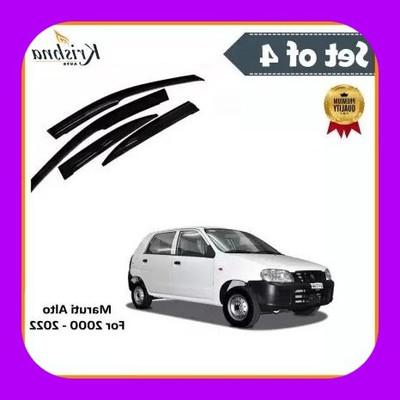 ANiiTEK For Non-convertibles Front, Rear Wind Deflector(Tinted Maruti Alto)