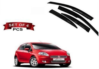 motobridge For Non-convertibles Rear, Front Wind Deflector(Clear Fiat Punto)