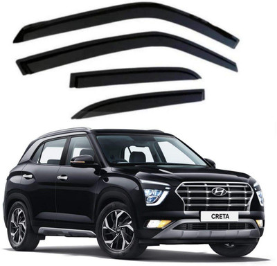 Ds enterprise For Non-convertibles Front, Rear Wind Deflector(Tinted HYUNDAI Creta)