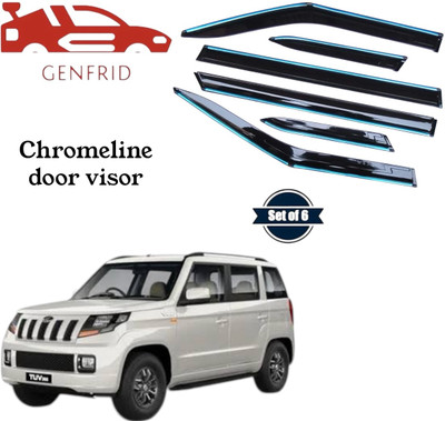GENFRID For Non-convertibles Rear Wind Deflector(Tinted Mahindra TUV 300 Plus P4)