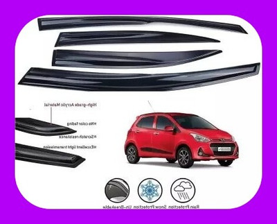 ANiiTEK For Non-convertibles Front, Rear Wind Deflector(Tinted HYUNDAI i10)