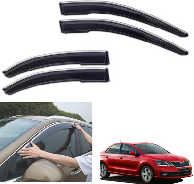 PEEPS STORE For Non-convertibles Front, Rear Wind Deflector(Tinted Skoda Rapid 1.5 TDI AT Ambition)