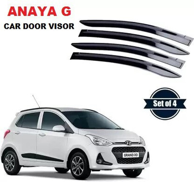 ANAYA G For Non-convertibles Front, Rear Wind Deflector(Tinted HYUNDAI Grand i10)