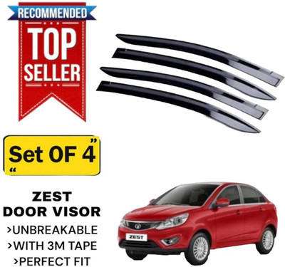 GENFRIDD For Non-convertibles Front Wind Deflector(Tinted Tata Zest)