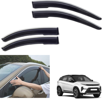 motobridge For Non-convertibles Front, Rear Wind Deflector(Tinted Tata Nexon)
