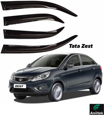 ANiiTEK For Non-convertibles Rear, Front Wind Deflector(Tinted Tata Zest)