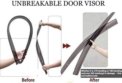 GENFRID For Non-convertibles Front Wind Deflector(Tinted Renault Triber RXE)