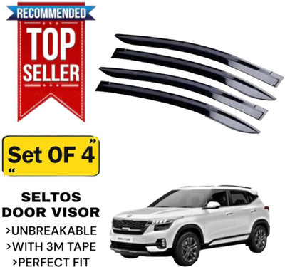 GENFRIDD For Non-convertibles Front Wind Deflector(Tinted Kia Seltos GTK 1.4)