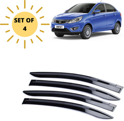 GEPRONIX For Non-convertibles Rear, Front Wind Deflector(Tinted Tata Zest)