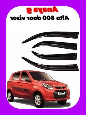 ANiiTEK For Non-convertibles Front, Rear Wind Deflector(Tinted Maruti Alto 800)