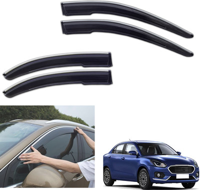 motobridge For Non-convertibles Front, Rear Wind Deflector(Tinted Maruti New Dzire)