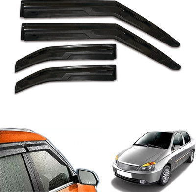 PEEPS STORE For Non-convertibles Front, Rear Wind Deflector(Tinted Tata Indigo CS)