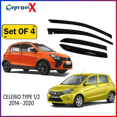 motobridge For Non-convertibles Front, Rear Wind Deflector(Tinted Maruti Celerio)