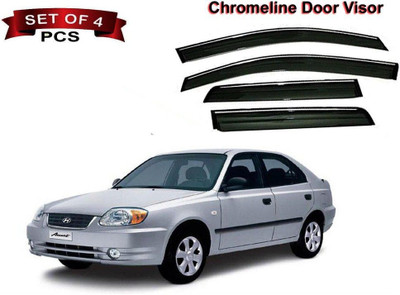 motobridge For Front, Rear Wind Deflector(Tinted Hyundai Accent)