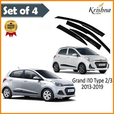 motobridge For Non-convertibles Front, Rear Wind Deflector(Tinted HYUNDAI Grand i10)