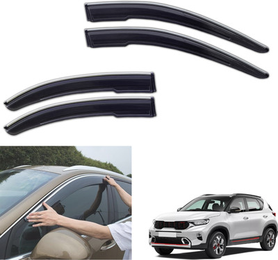 PEEPS STORE For Non-convertibles Front, Rear Wind Deflector(Tinted Kia Sonet)