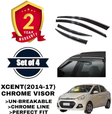 VIZOLT For Non-convertibles Front Wind Deflector(Tinted Hyundai Xcent 1.2 Kappa Base)