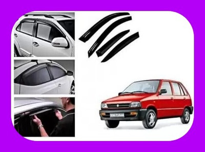 ANiiTEK For Non-convertibles Front, Rear Wind Deflector(Tinted Maruti Alto 800)