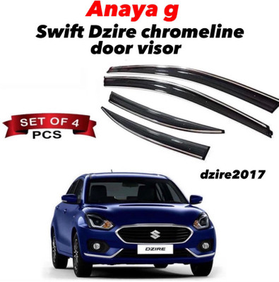 ANAYA G For Convertibles Rear, Front Wind Deflector(Tinted Maruti Swift Dzire)