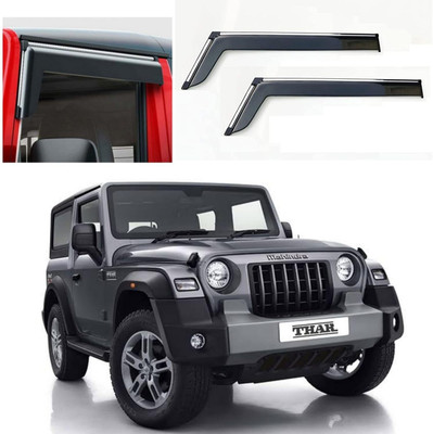 Ds enterprise For Non-convertibles Front, Rear Wind Deflector(Tinted Mahindra Thar)