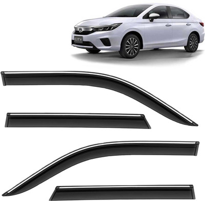 Kingsway For Non-convertibles Front, Rear Wind Deflector(Tinted Honda City)