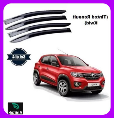 ANiiTEK For Non-convertibles Rear, Front Wind Deflector(Tinted Renault Kwid)